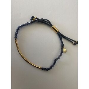 Gorjana Blue Sapphire Power Gemstone 18k Gold Plated Power Gemstone Bracelet